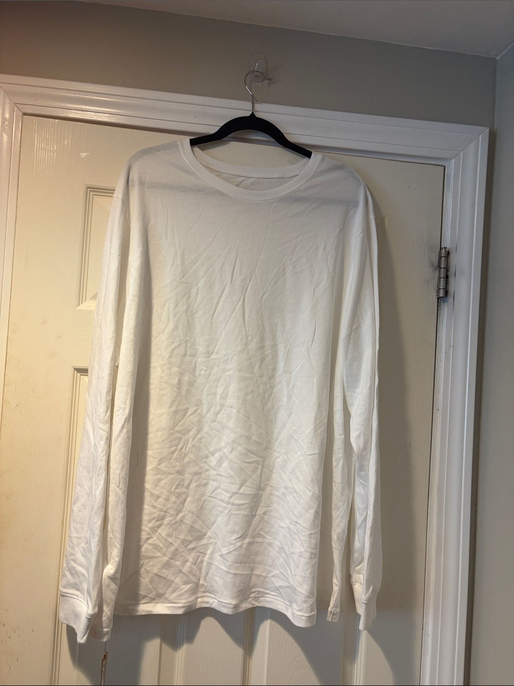 Classic White Long-Sleeve Men's Shirt